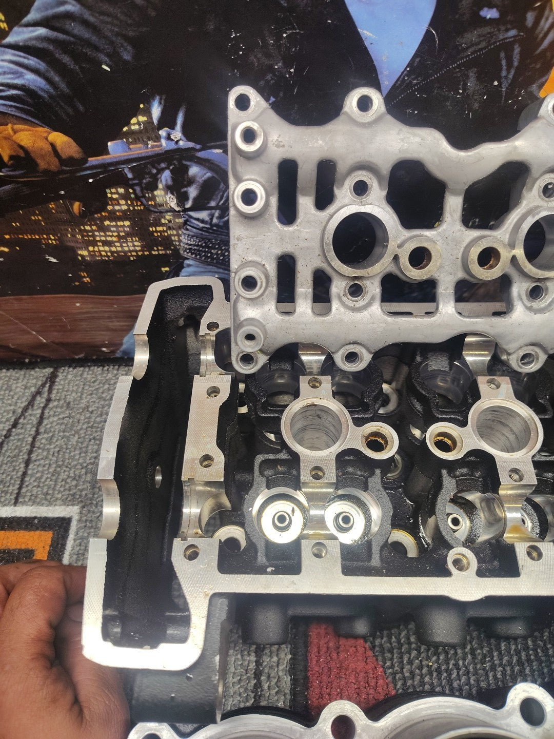 2009 Triumph Street Triple 675 Cylinder Head With Cams Cylinders And Hardware 