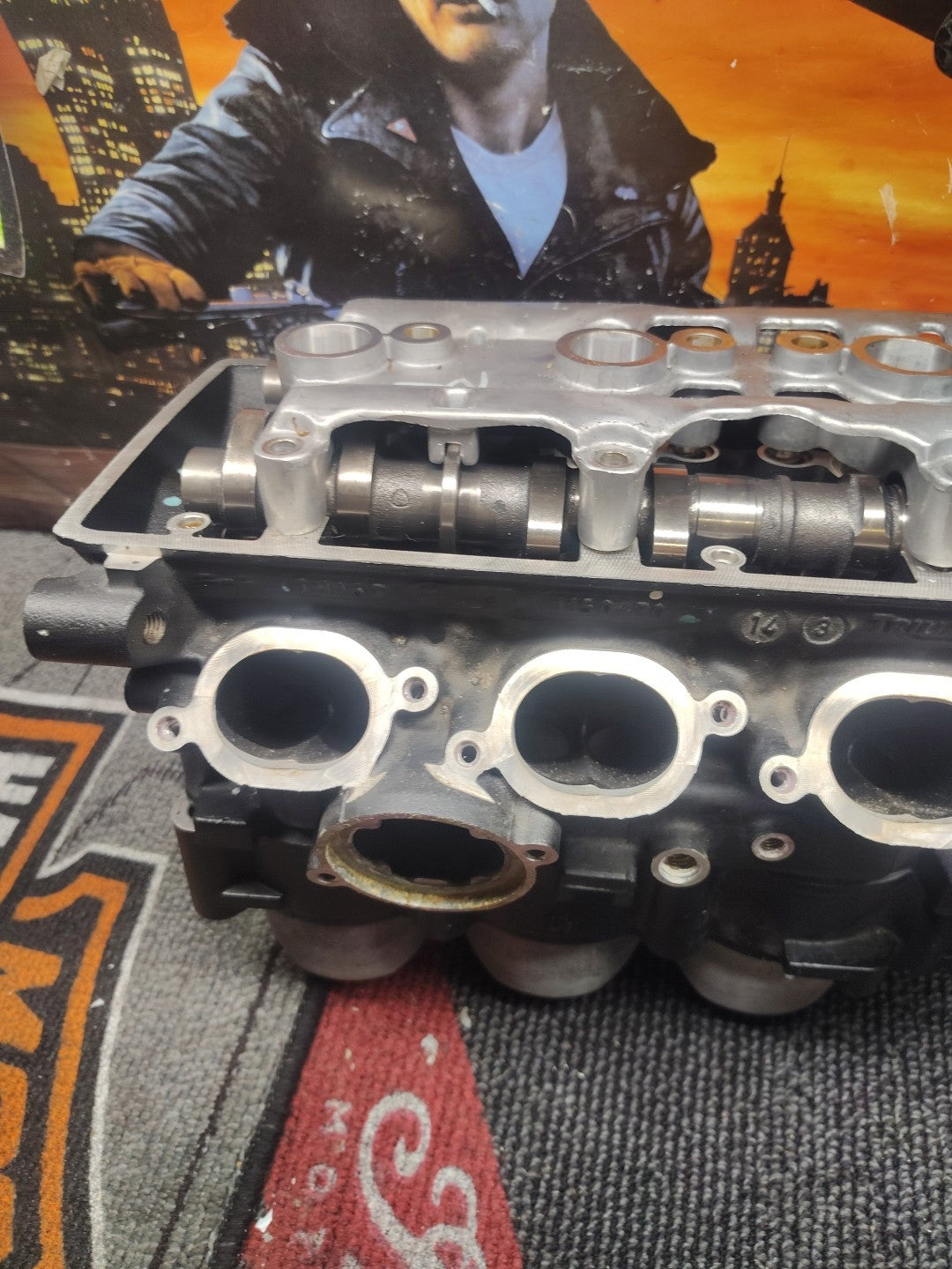 2009 Triumph Street Triple 675 Cylinder Head With Cams Cylinders And Hardware 
