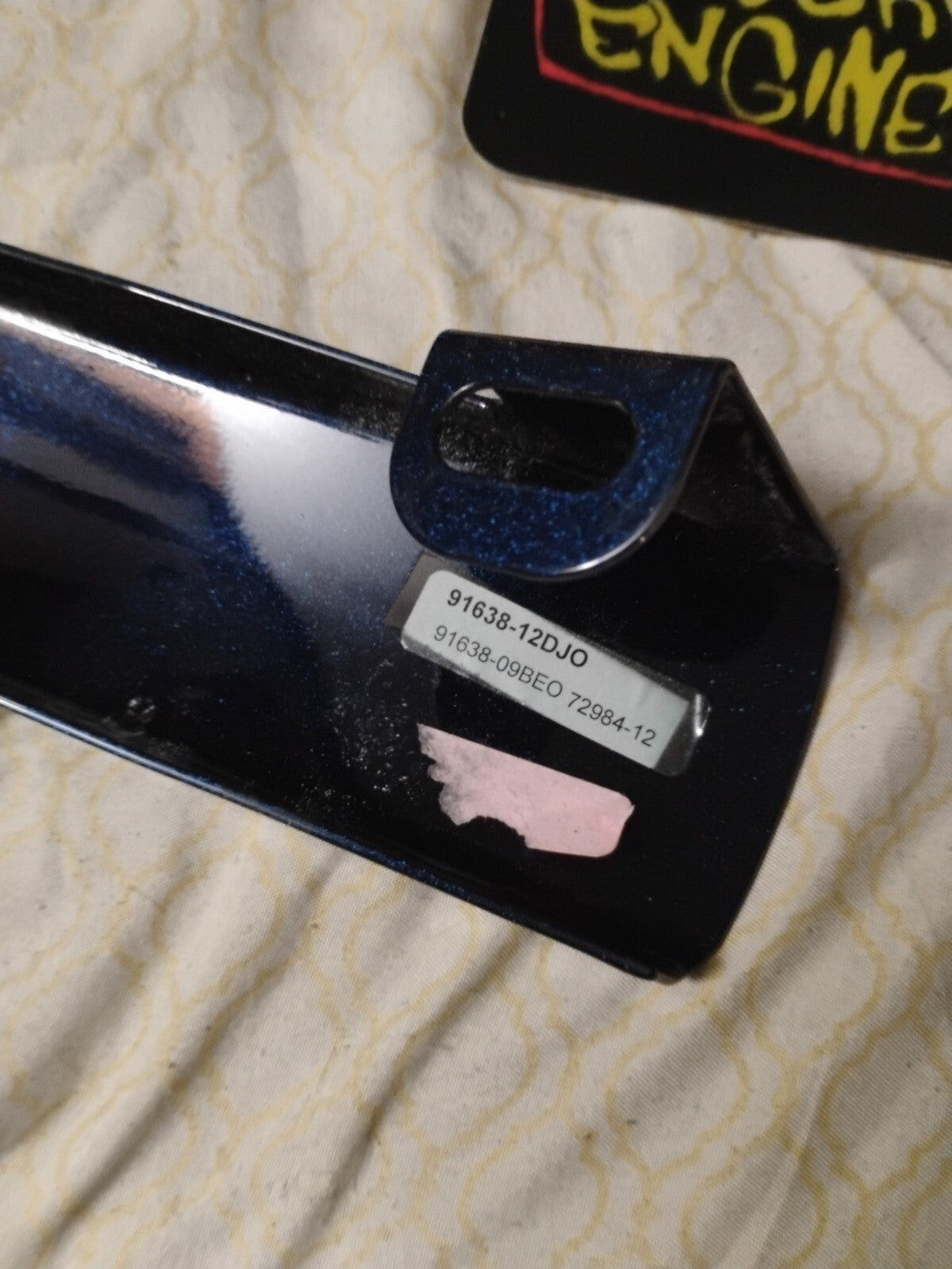 oem Harley 91614-09 Blue Burst Saddlebag Fillers 09-13 Touring Part Genuine