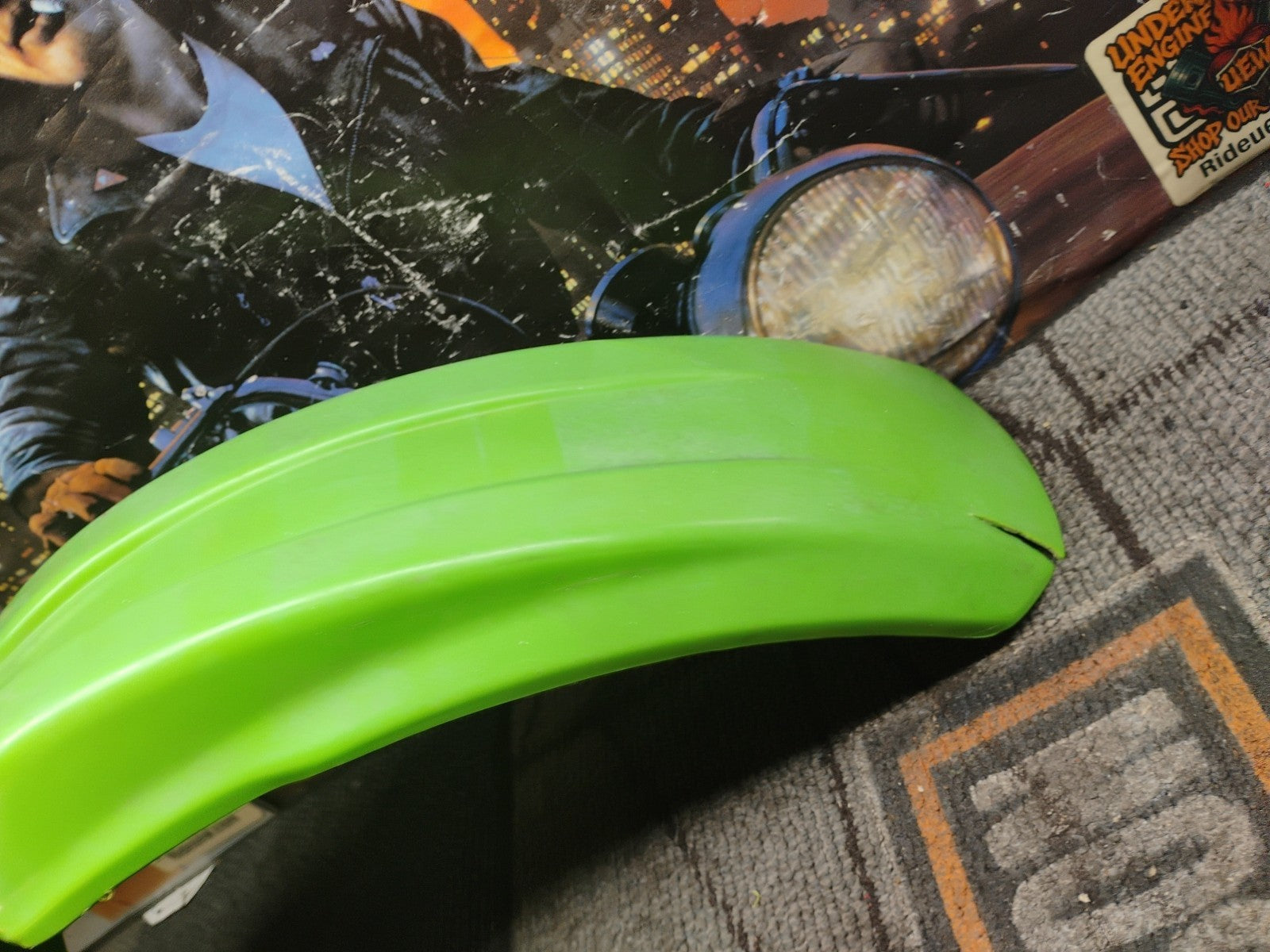 KAWASAKI FRONT FENDER 1992-2004 KX80 KX85 KX100 KX 60 80 85 100 LIME GREEN OEM