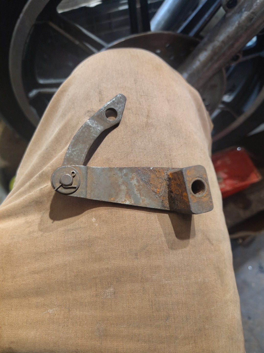 Crusty Harley Davidson Panhead Hydra-Glide Front Brake  Cam Lever OEM 44490-48 