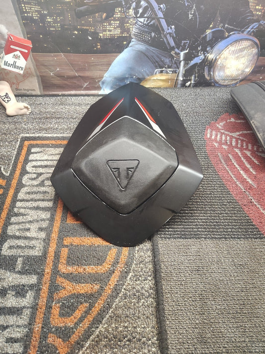 Triumph Street Triple 765 RS 2017 2018 2019 rear pillion passenger seat cover