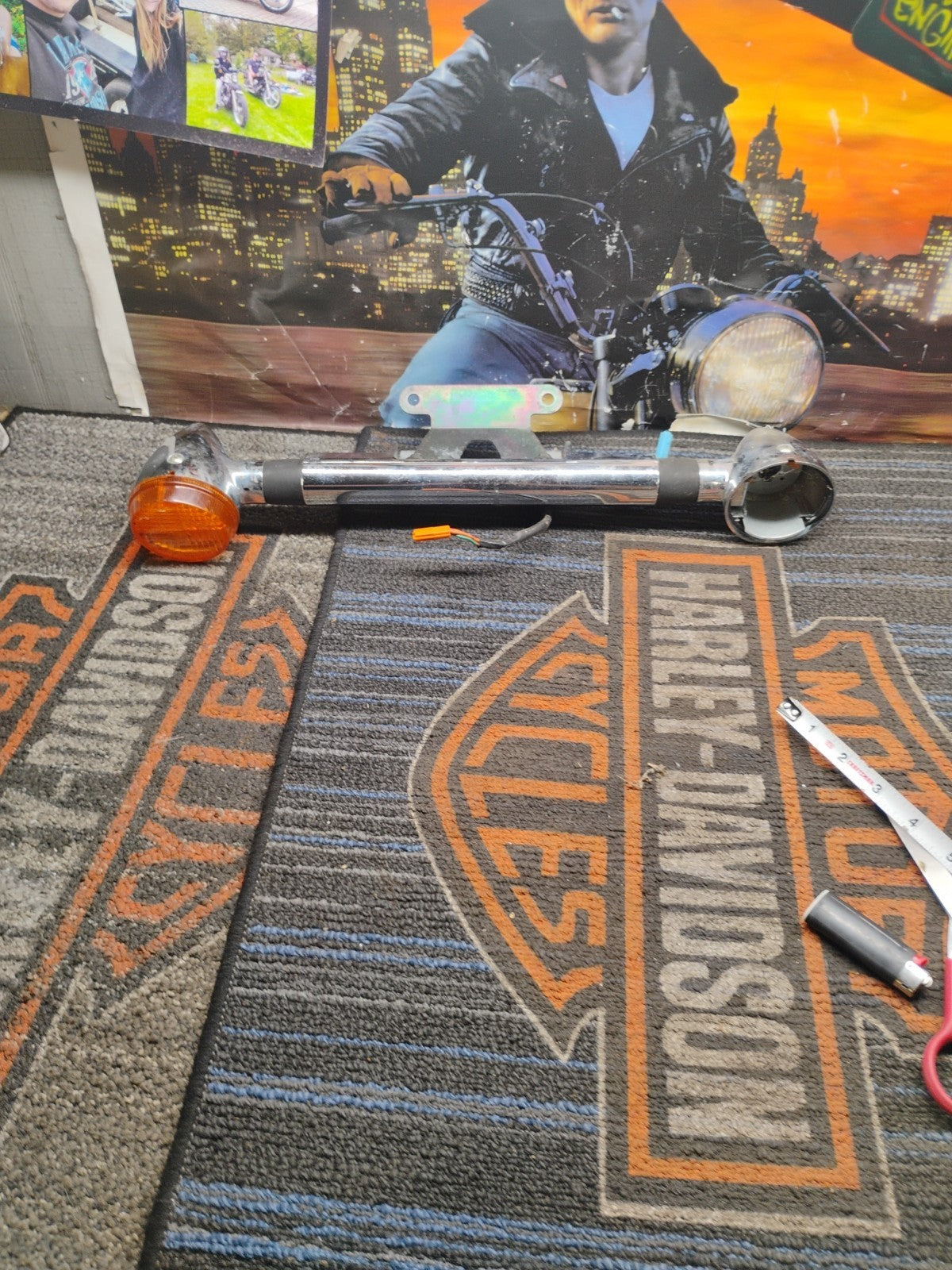 1999 98-03 Honda Shadow VT750 Ace Front Turn Signal Flasher Light Bar Indicator