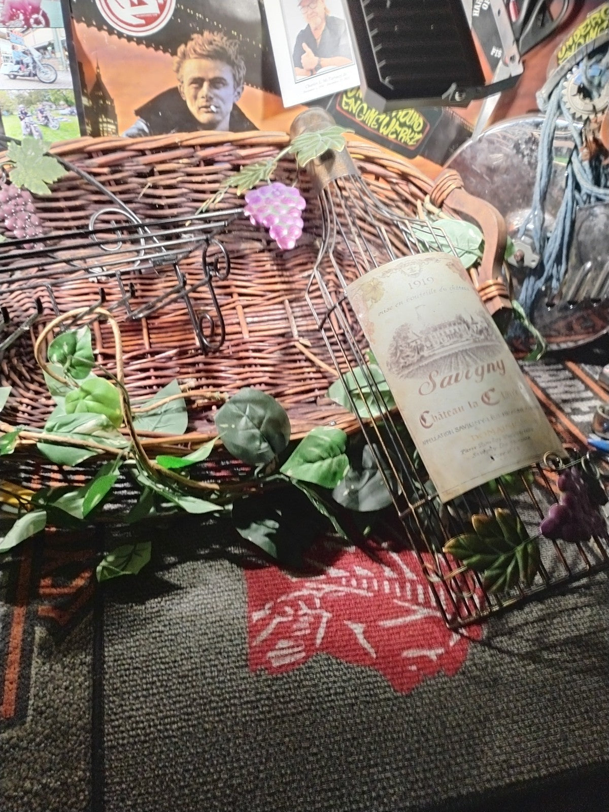 Champagne and Wine Bottle Cork Holder Bar Display and Other Wine Home Decor 