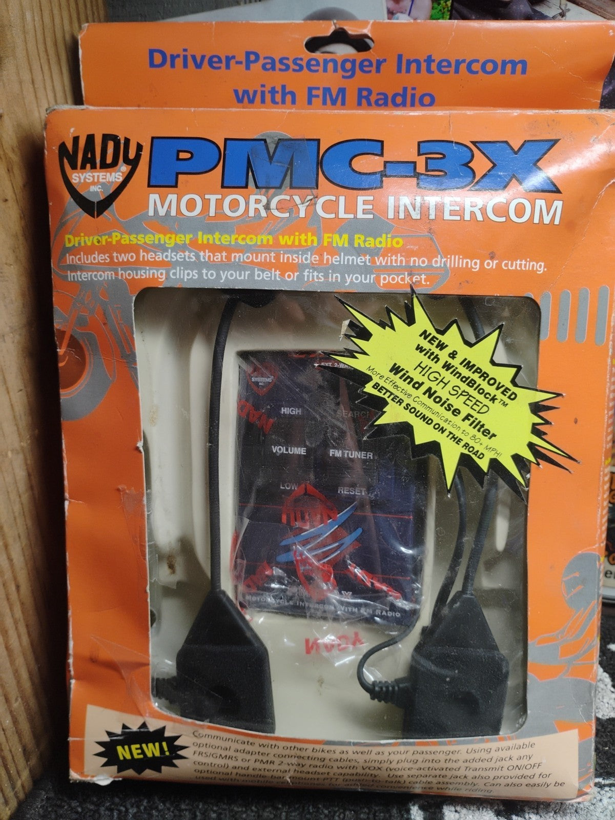 NADY PMC-3X Motorcycle FM Radio Driver Passenger Intercom System NOS