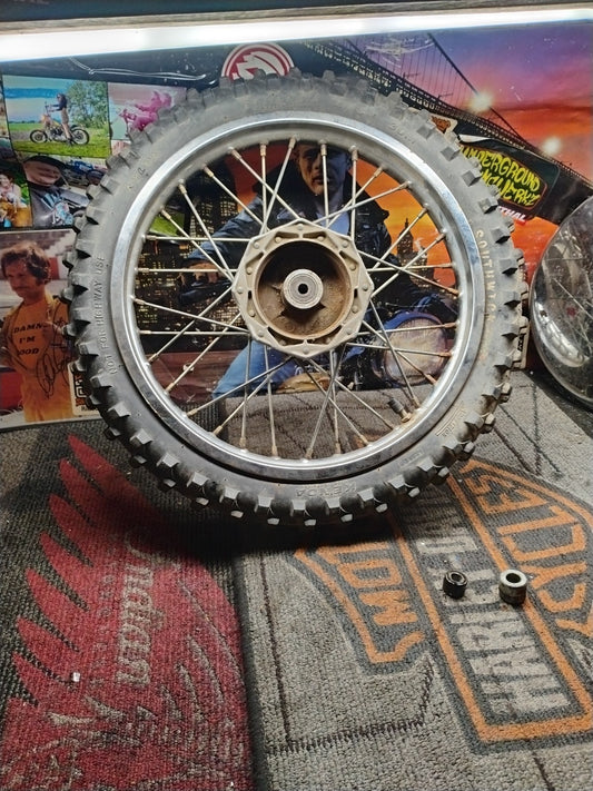  (88-03) KAWASAKI KX60 KX 60 14” FRONT WHEEL TIRE RIM HUB complete With Spacer 
