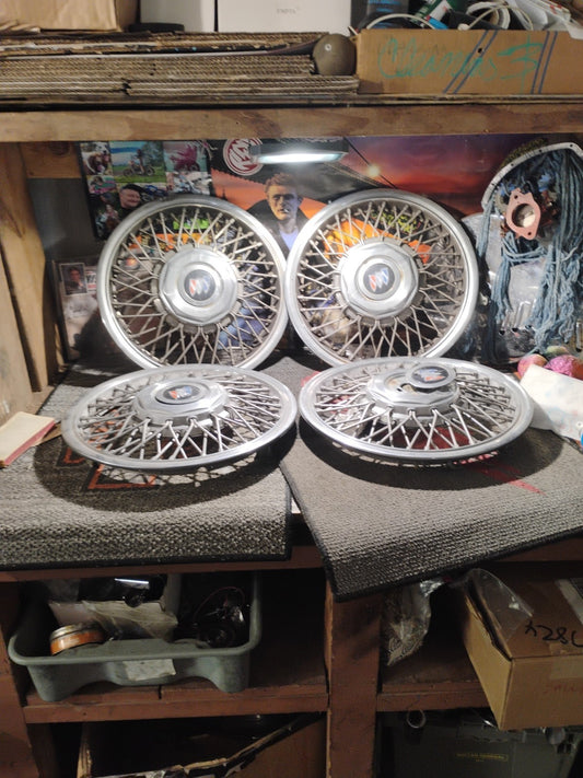 NOS Wheel Covers Set (4) 1986-1988 Buick  Skylark skyhawk  13" Wire Hubcaps