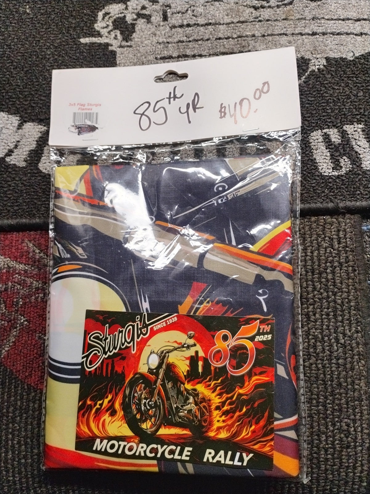 2025 STURGIS MOTORCYCLE RALLY FLAG 85TH ANNUAL 3x5 BIKER GARAGE BANNER