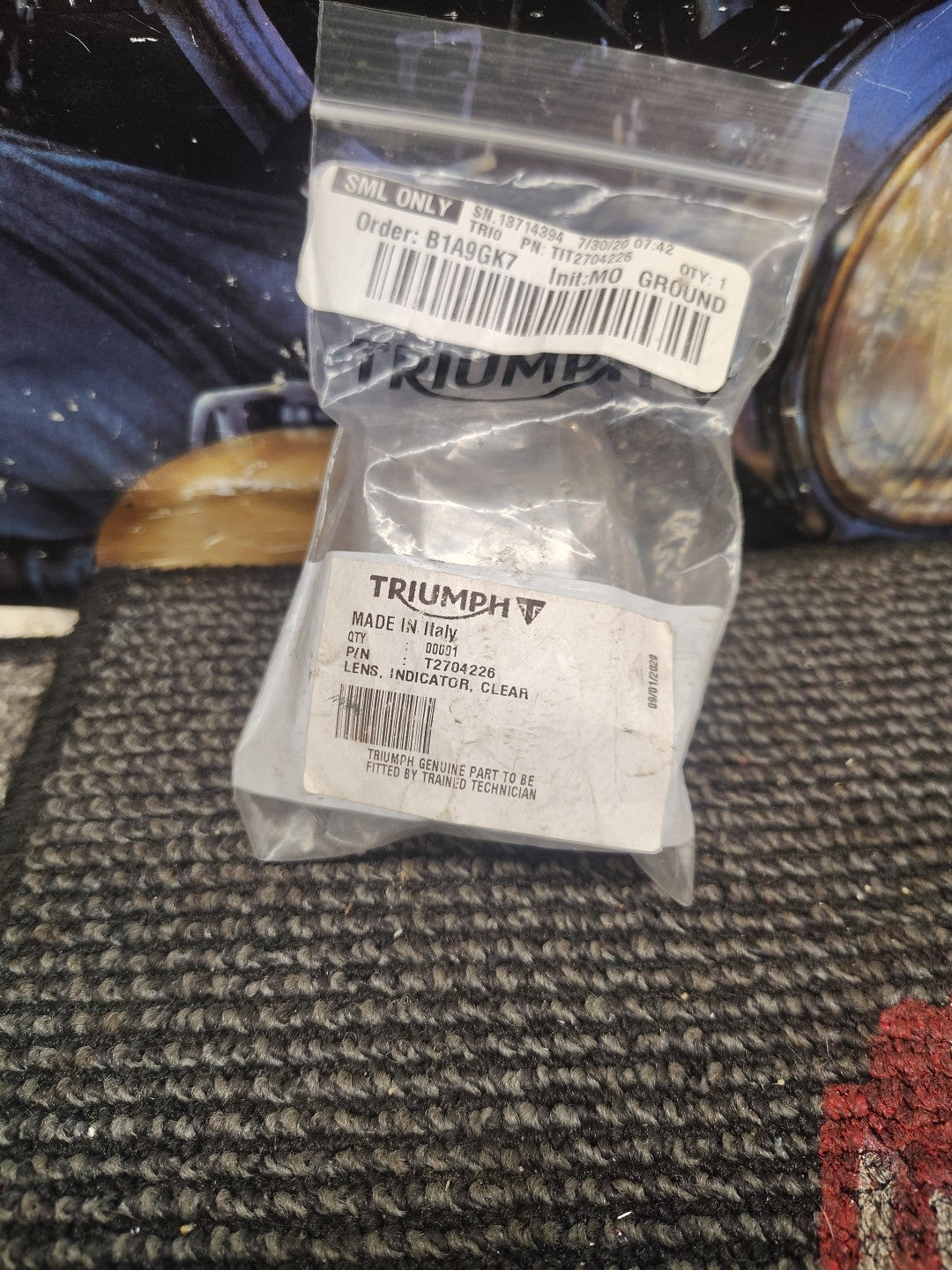 Triumph Clear Lense Indicator p/n T2704226