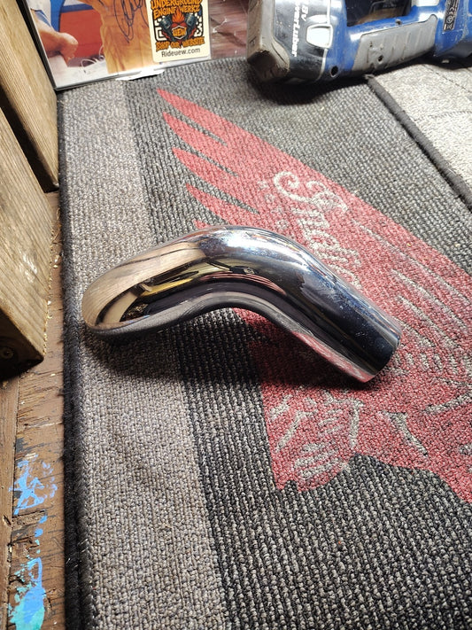 2009 09 07-11 Harley Davidson Tri Glide Chrome Left Cross-under Pipe Heat Shield