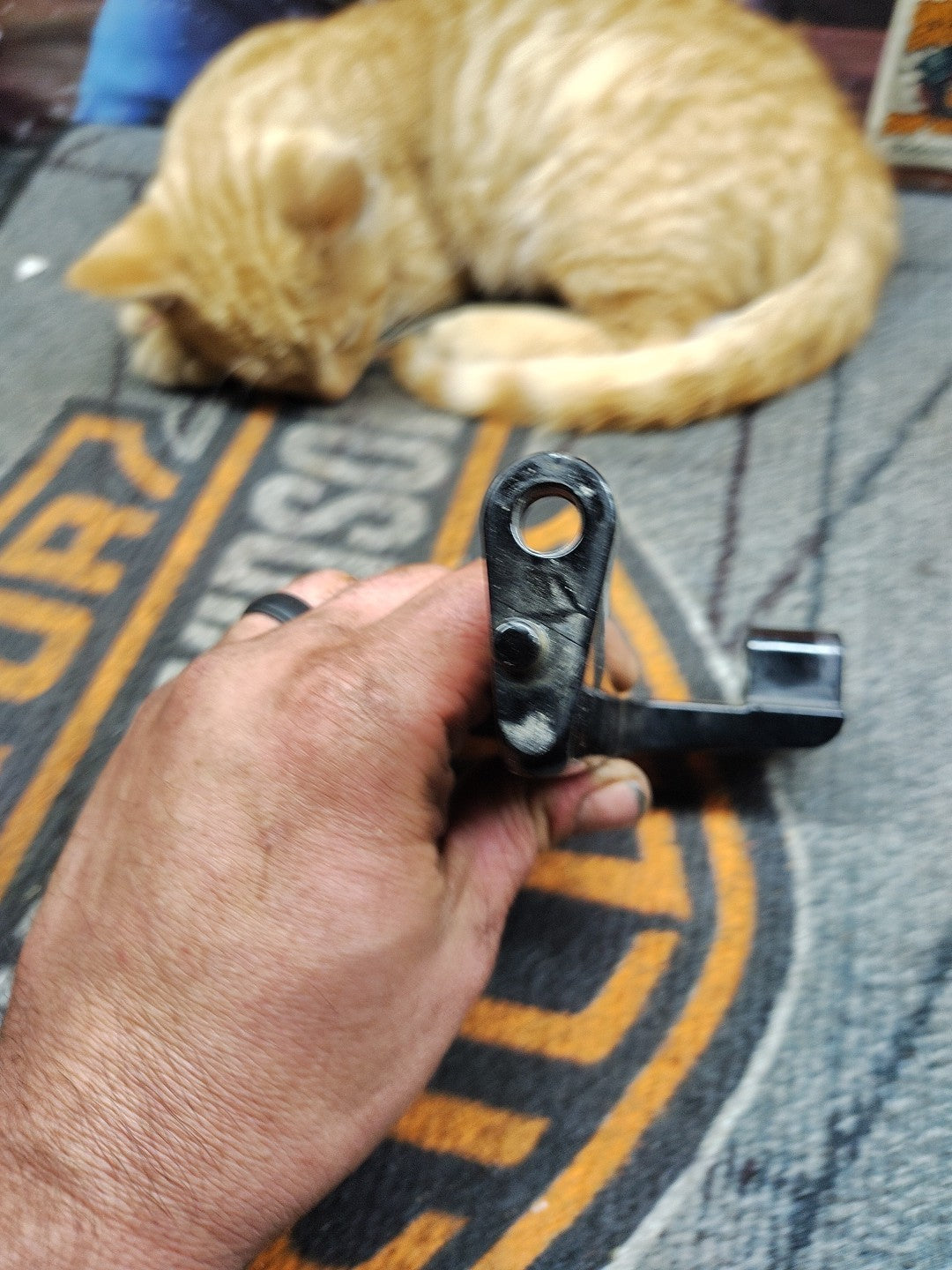 Harley FLT Touring Models Passenger Footboard Support (OEM, 1993-07)