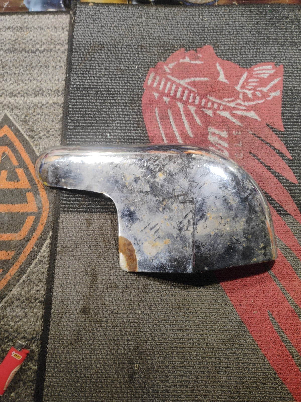 OEM HARLEY PANHEAD SHOVELHEAD CROSSOVER HEAT SHIELD W Clamps 1965 - 1984 FL FLH