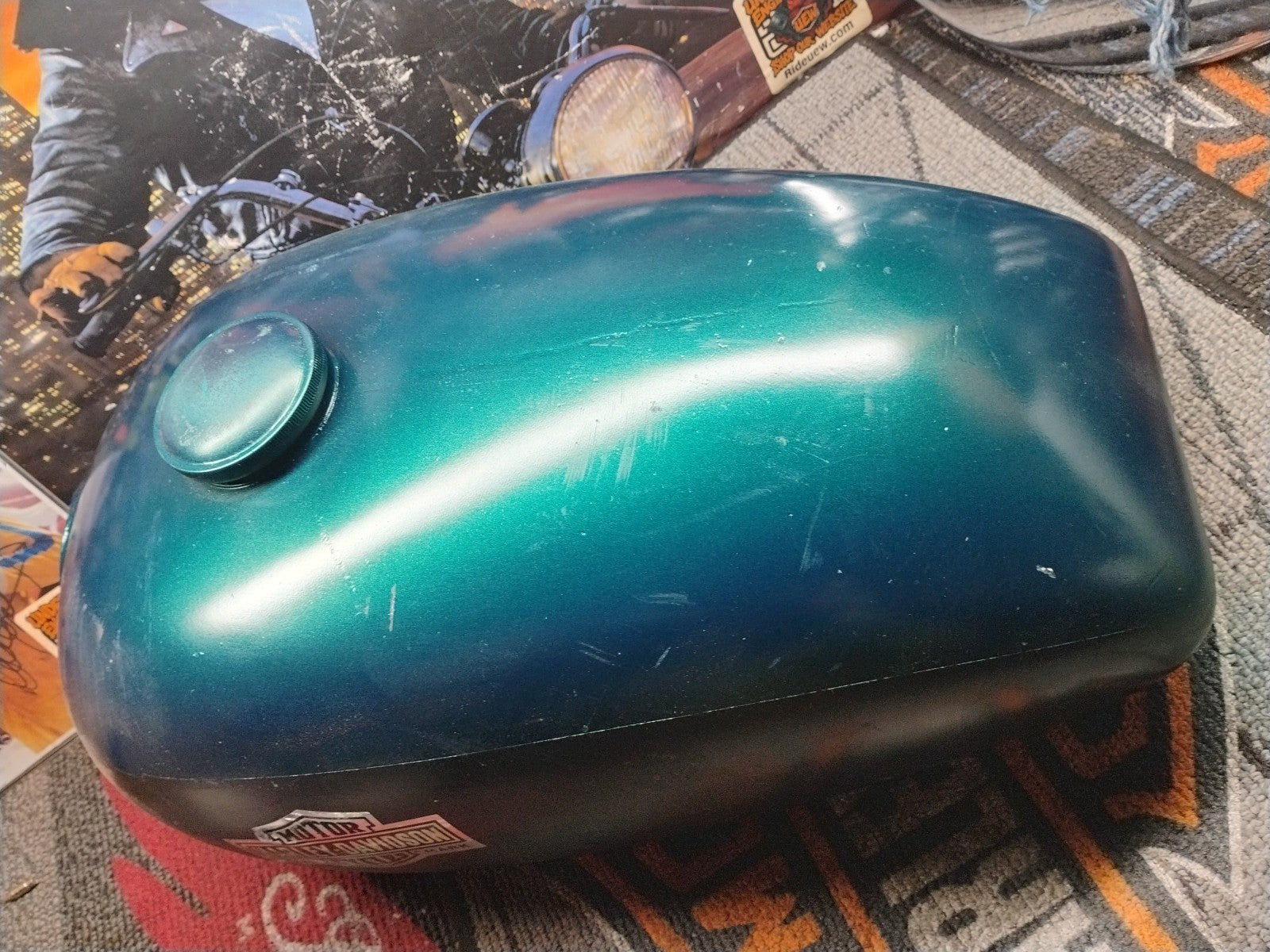 VINTAGE 1970s HARLEY DAVIDSON FUEL TANK 