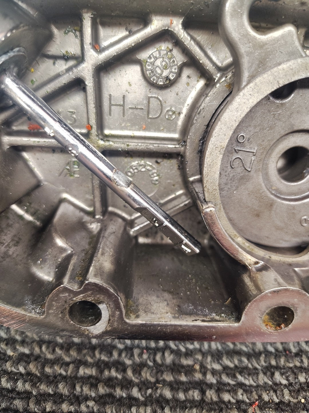 HARLEY DAVIDSON TRANSMISSION COVER CHROME Clutch Ramp & Dipstick 37082-99