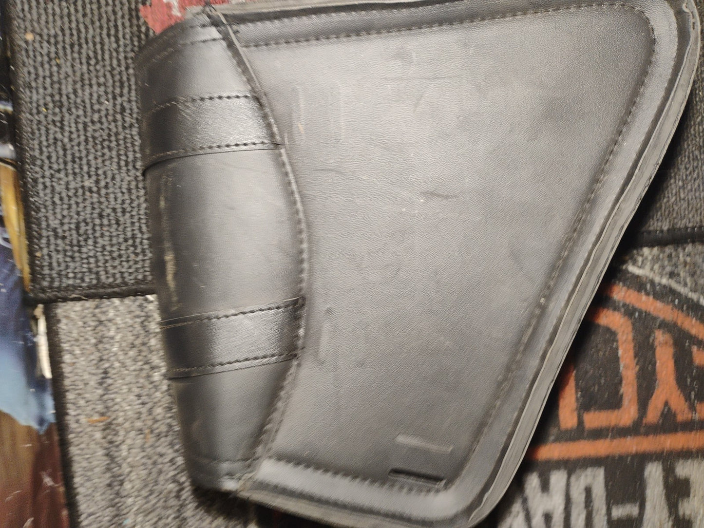 Vegan Leather Softtail Swing Arm Bags