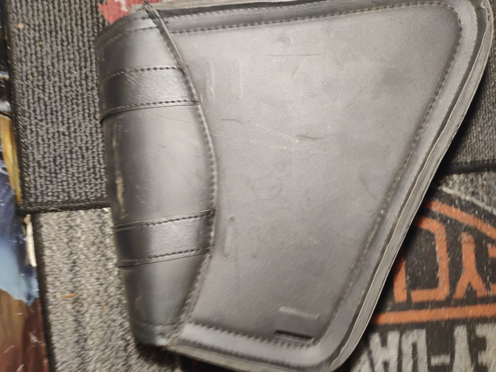 Vegan Leather Softtail Swing Arm Bags