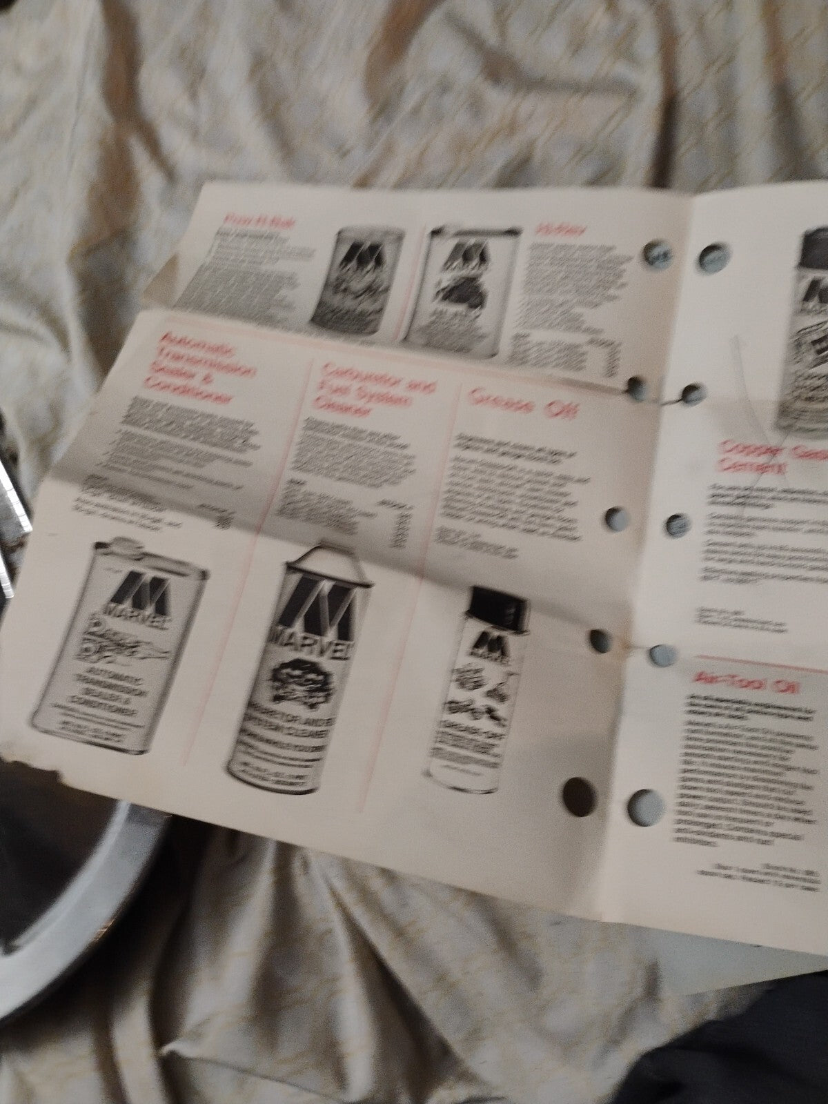 1979 Marvel Mystery Oil Sales Ad And Price Sheet