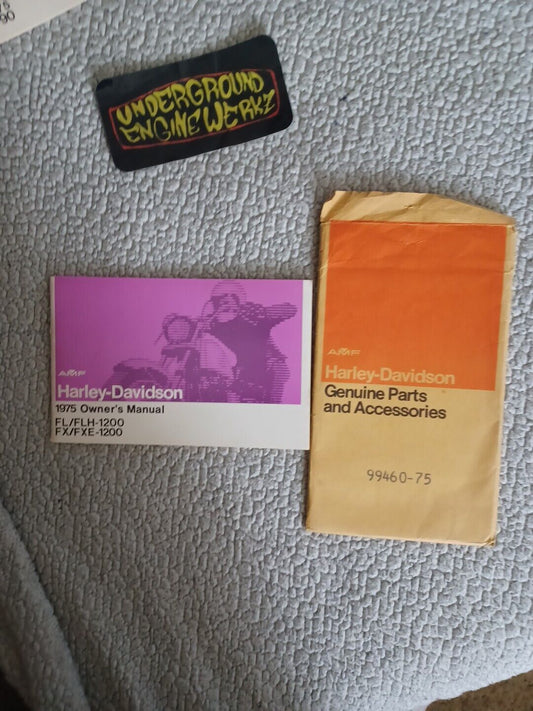 Vintage 1974   harley davidson owner's manual