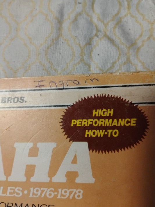 Clymer Yamaha XT500 TT500  1976-1978 Softcover Owned By Nat Champ #31Dan Ingram 