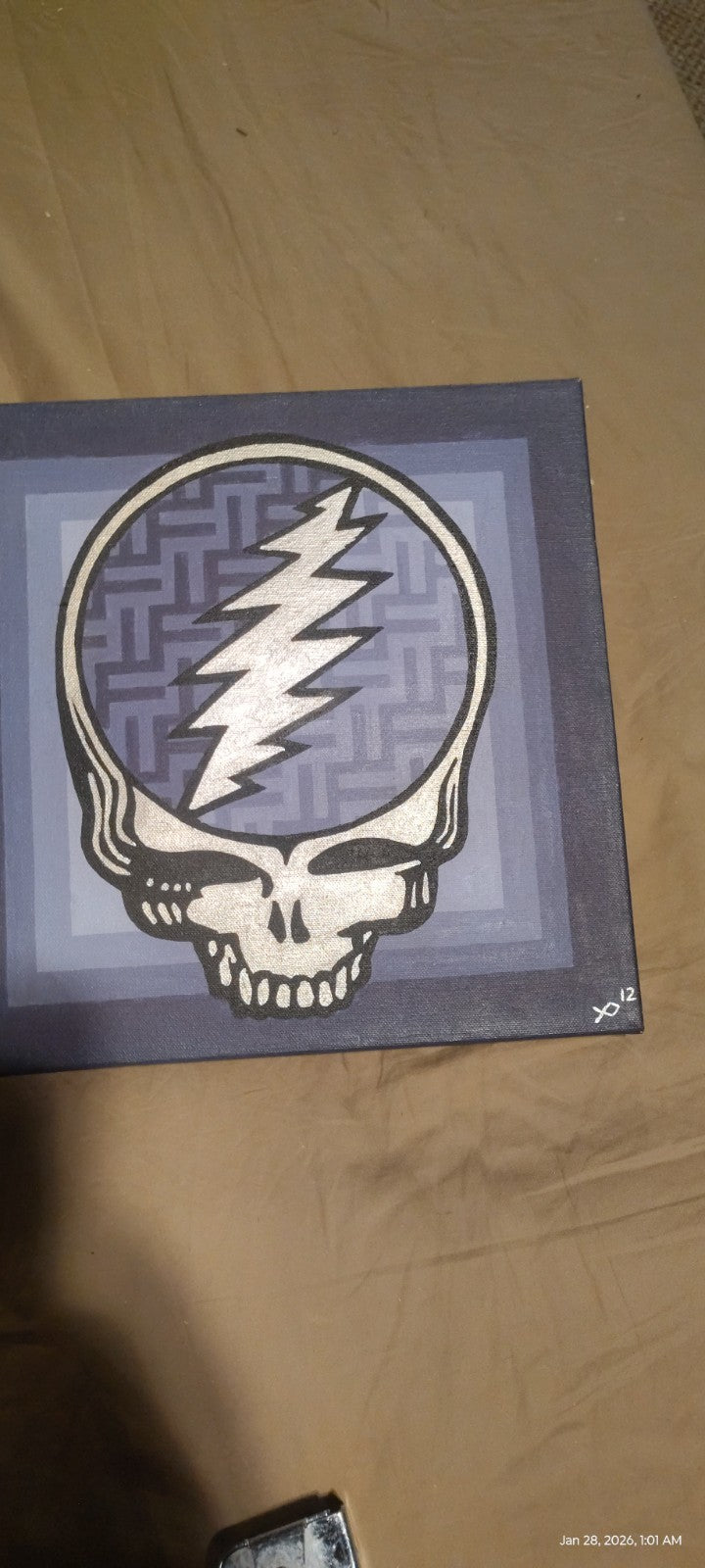 Hand Painted Grateful Dead Still Your Face Painting One Of A Kind Art 