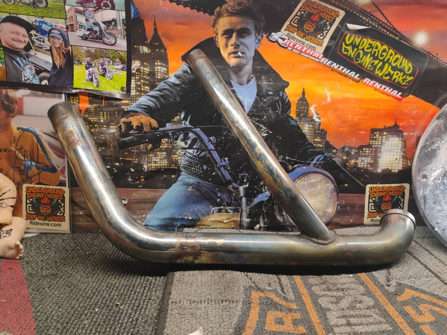 Harley Original Exhaust Elbow Exhaust Pipe Front Evo Softail Heritage