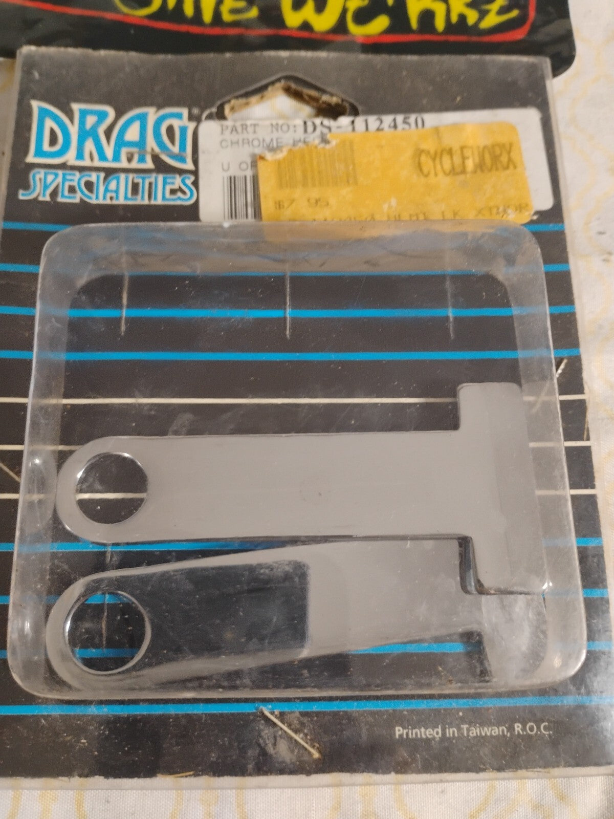 Drag Specialties Chrome Helmet Lock Extenders DS-112450: New/sealed