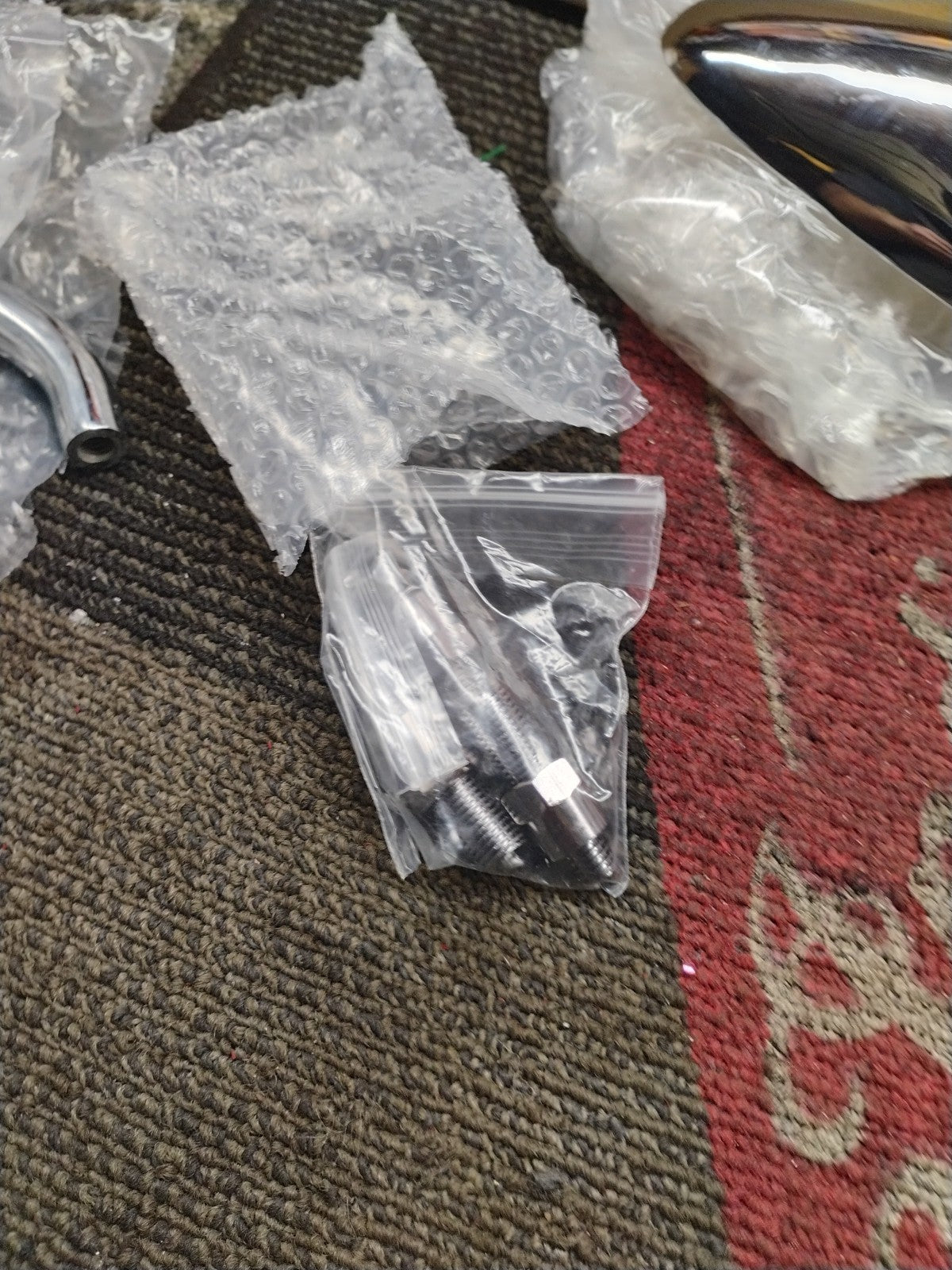 Chrome Billet Mirrors Harley Davidson Custom Bike Metric Motorcycles Bike 6007