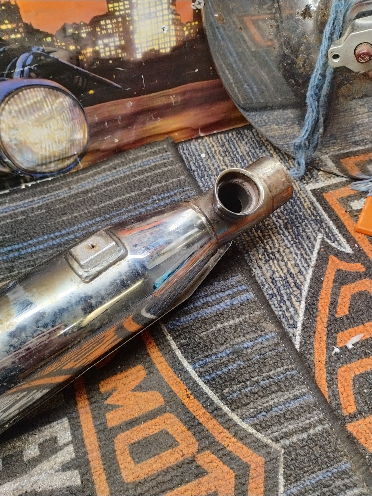 Harley-Davidson 65413-00 Exhaust System Muffler Chrome 2000+ Softail Dyna