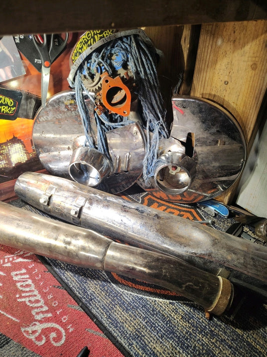 NOS Harley Davidson Hap Jones Speedometer Tachometer Upper Housing 2 Each - NEW