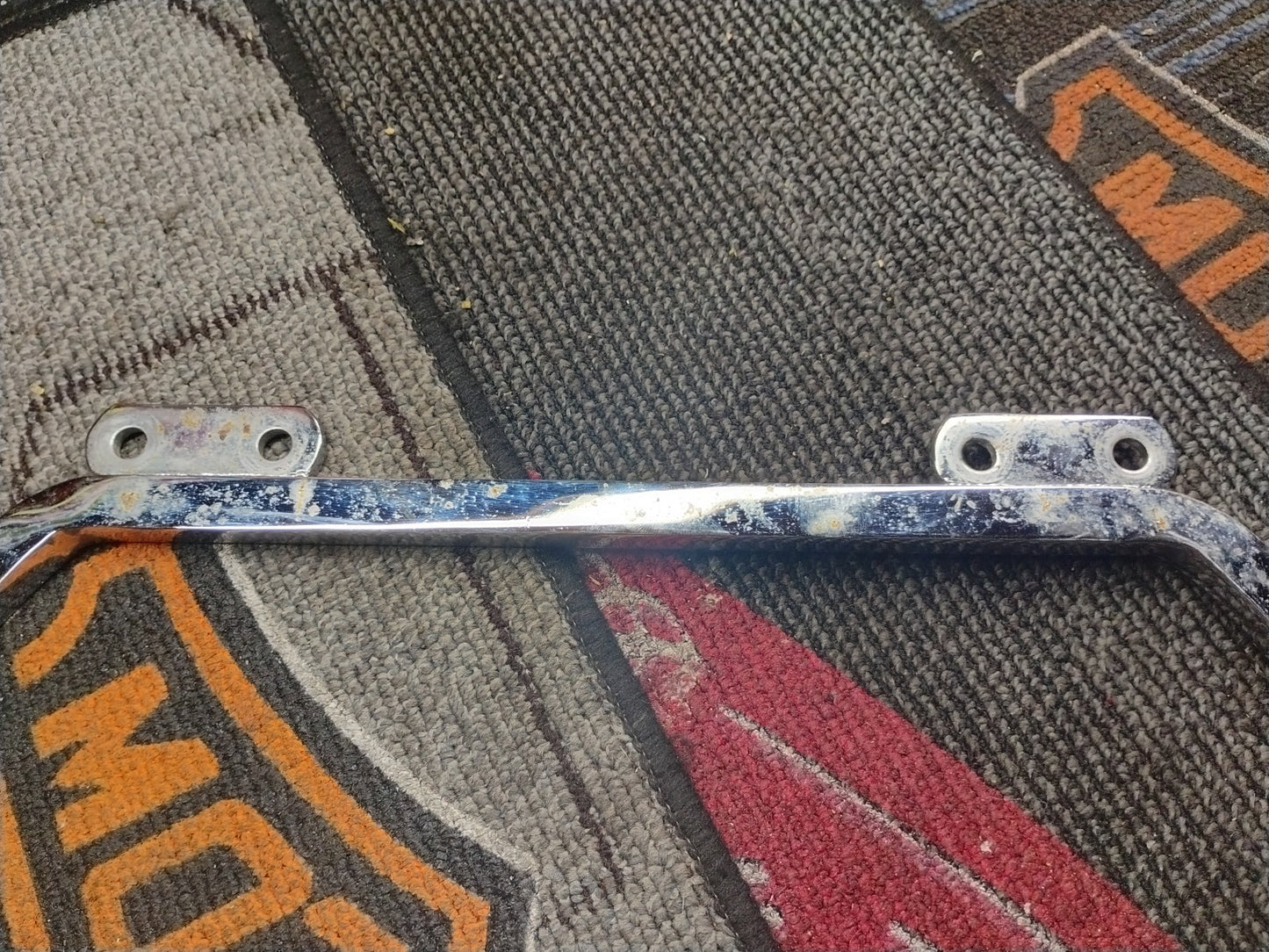 UNIVERSAL VINTAGE HWY PEGS TWISTED CHROME CHOPPER CUSTOM HARLEY HONDA 