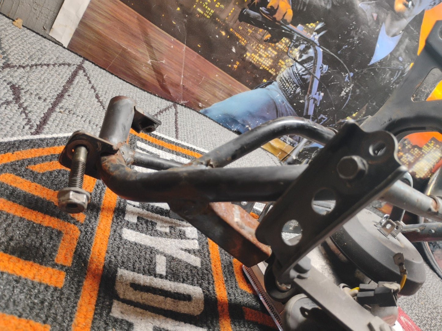 Upper fairing stay bracket F2 CBR600 With Headlight & Horn