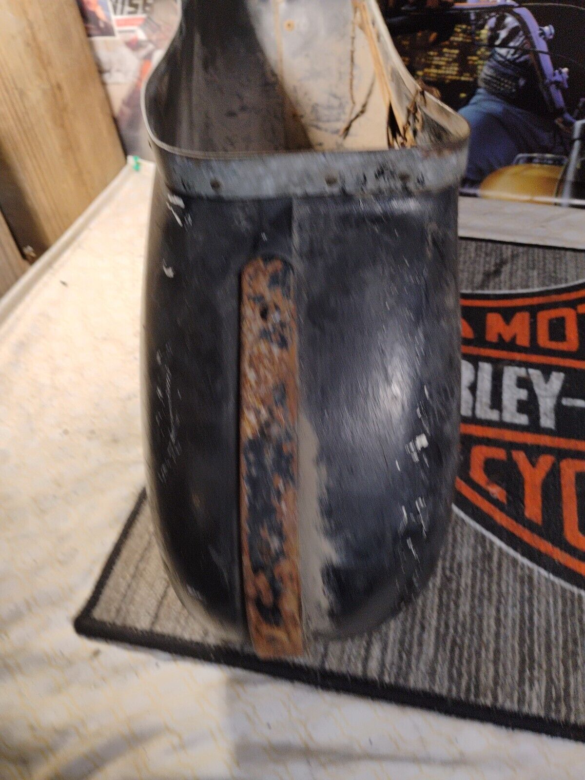 Genuine Harley 1957-1962 Big Twin Duo-Glide OEM  Left Bubble Bag 90851-54Type1 