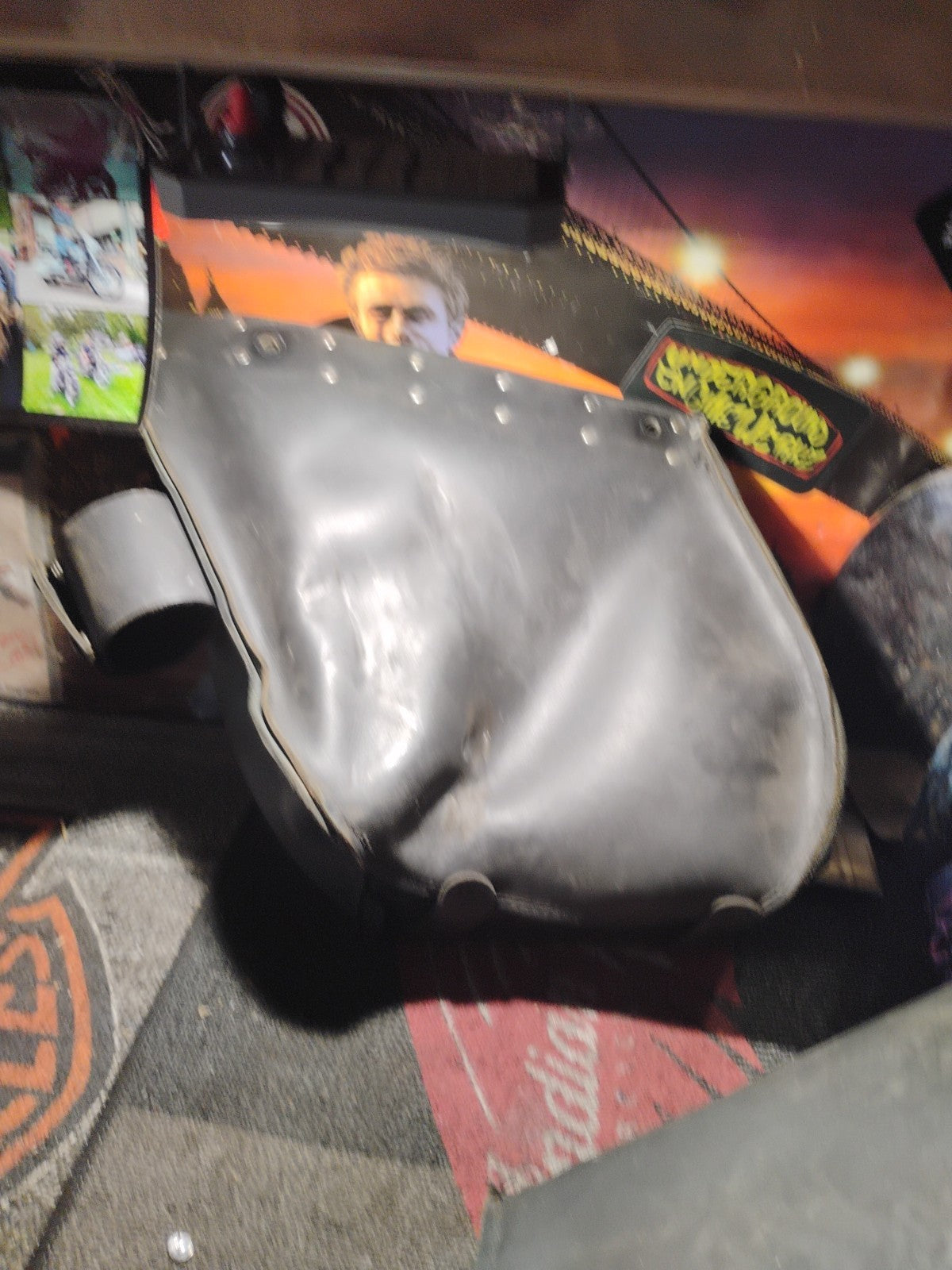 Harley Davidson Motorcycle seat bag Drag Specialties,leather, made USA,