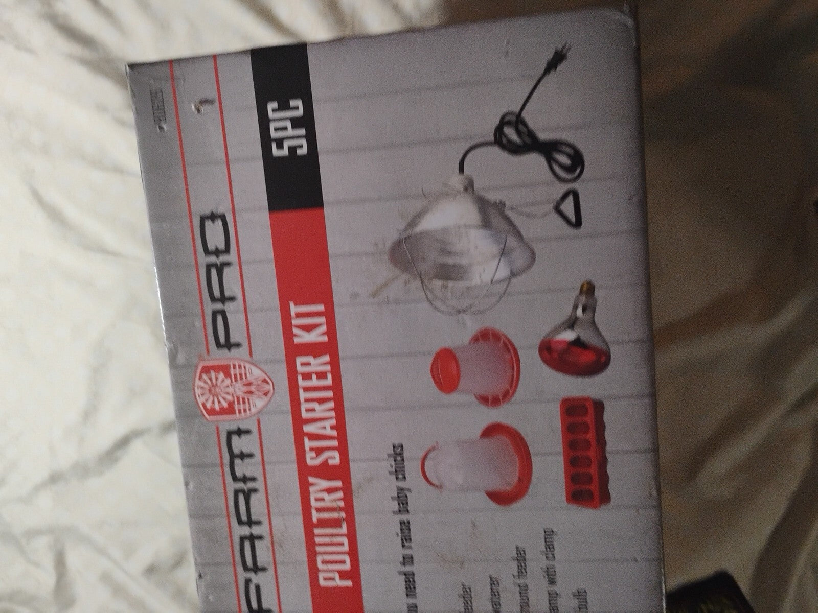 Farm Pro Double-Tuf Chick 5pc Beginner Supply Starter Kit - Red