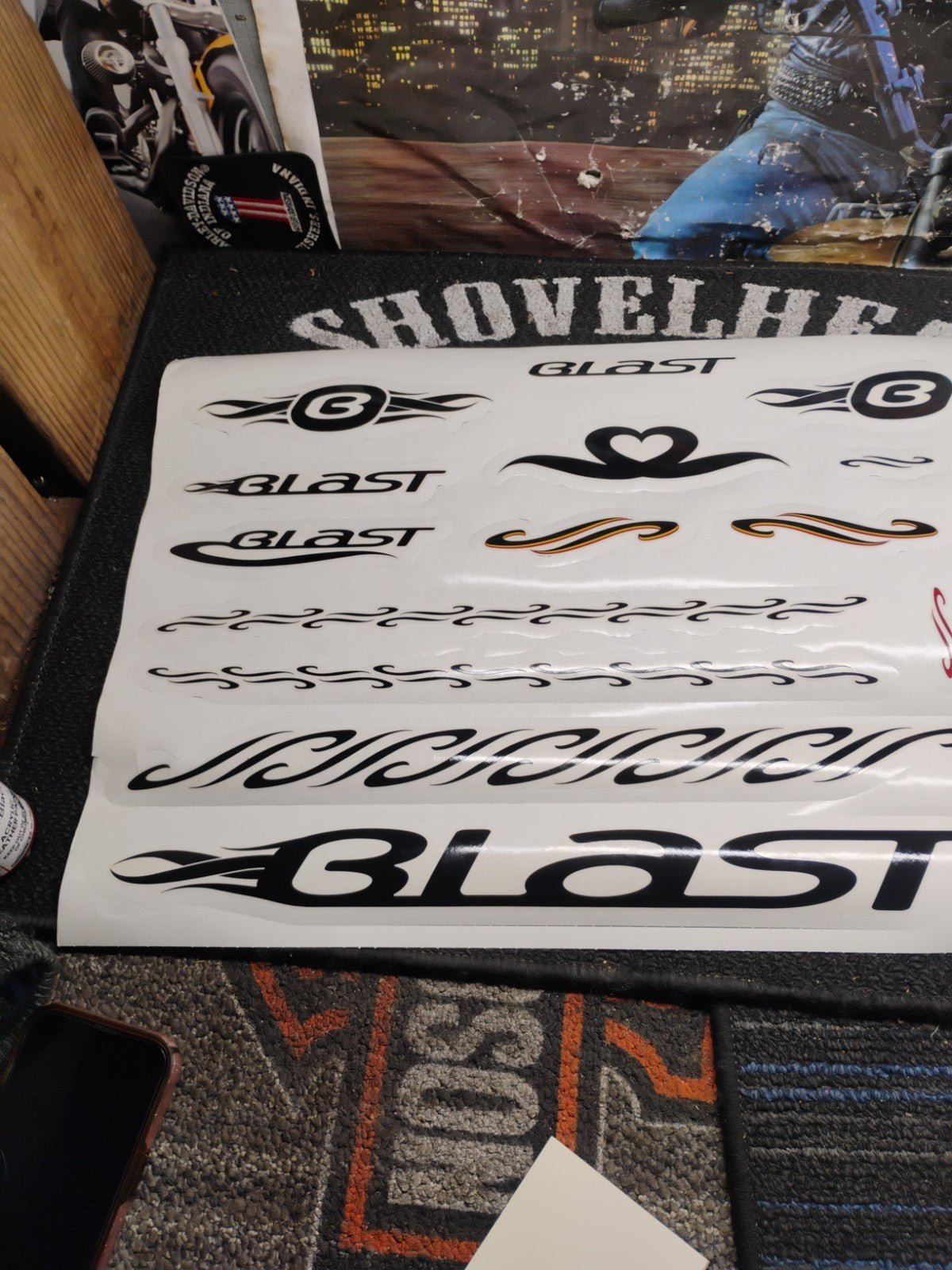 NOS Buell Blast Mesa Personal FX Art Decal Set 1 H-D 13622-00Y