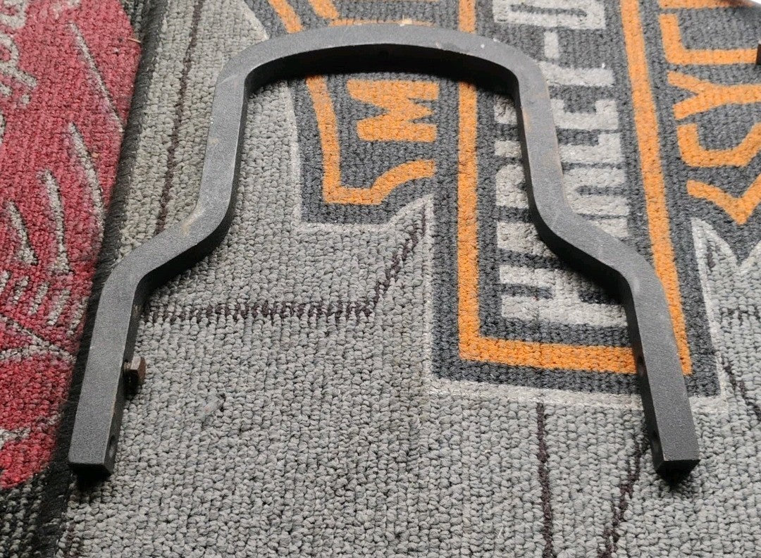 Harley Sportster Dyna Softail Black Wrinkle Short Sissy Bar Upright 53010-98