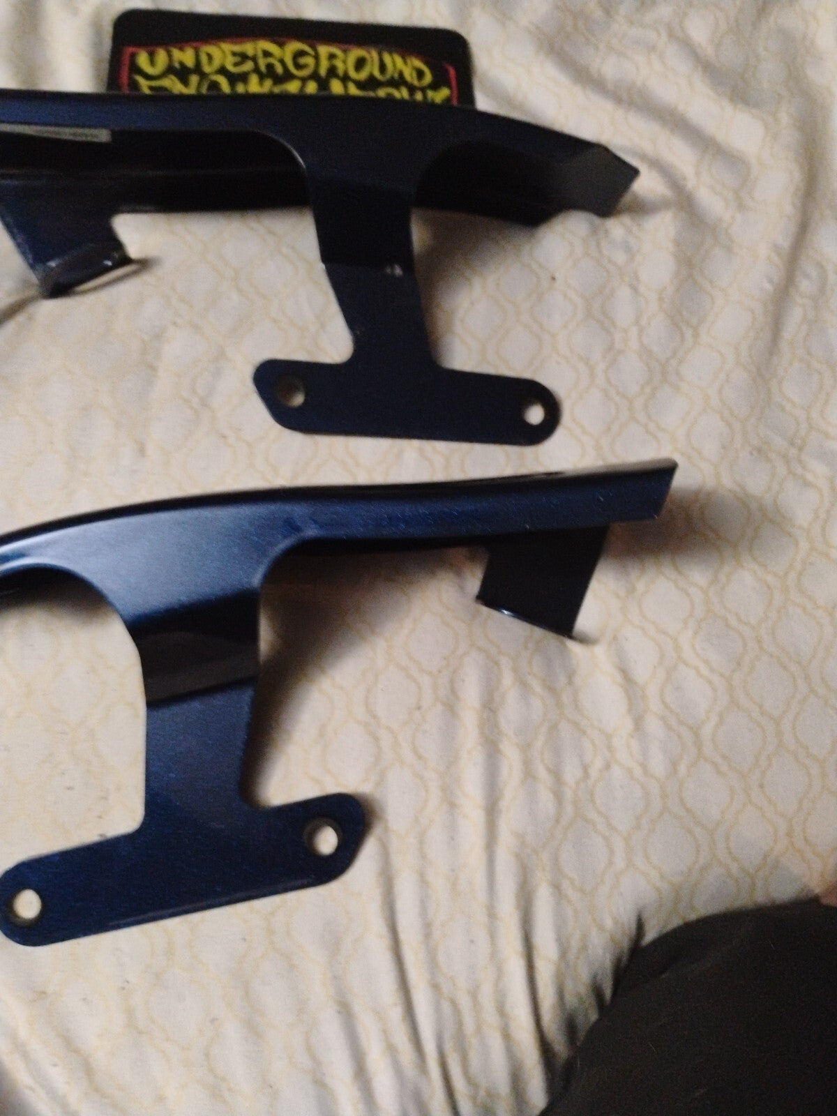 oem Harley 91614-09 Blue Burst Saddlebag Fillers 09-13 Touring Part Genuine