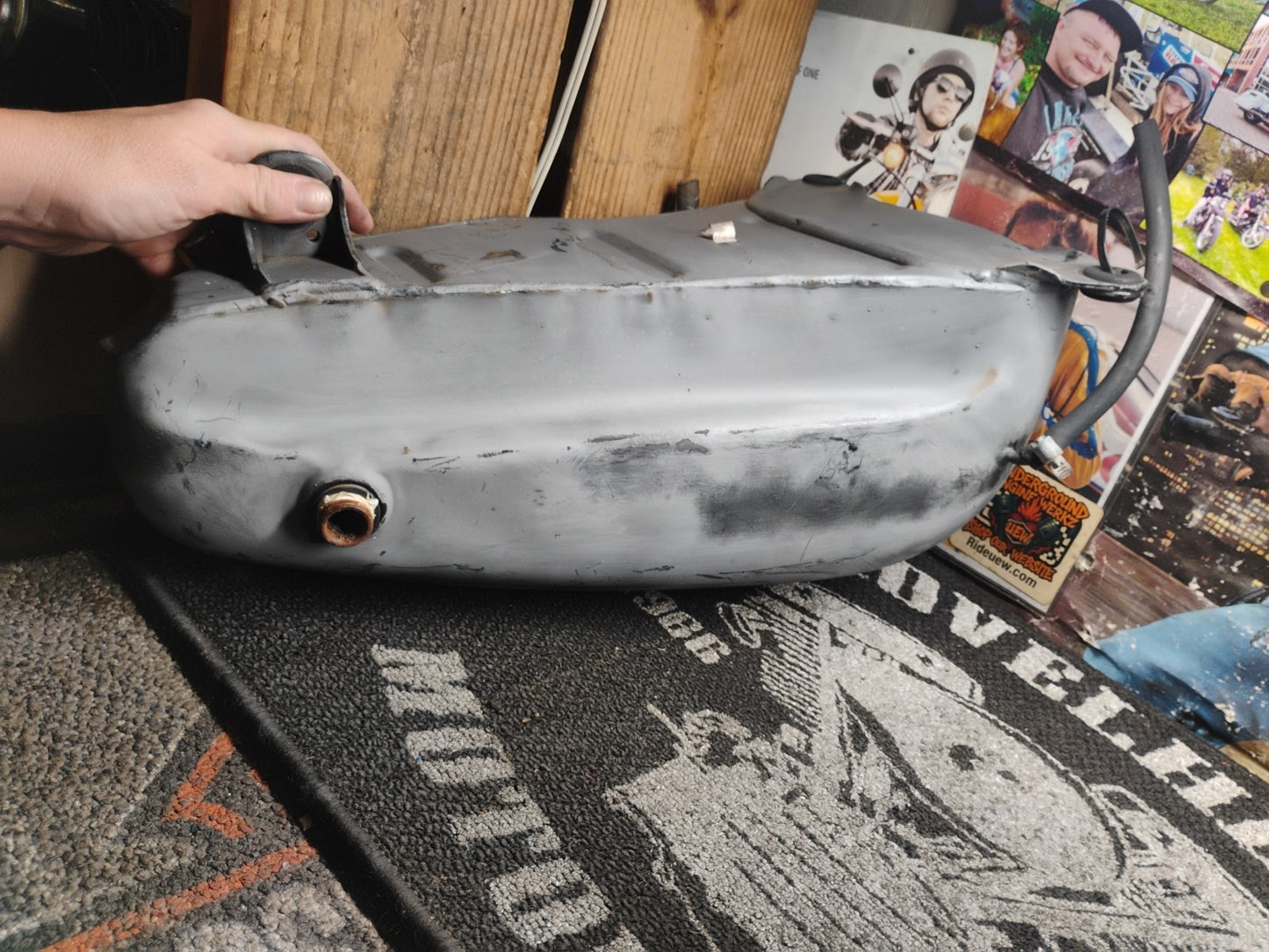 Harley-Davidson Softail Split Gas Fuel Tank Set Raw Steel OEM