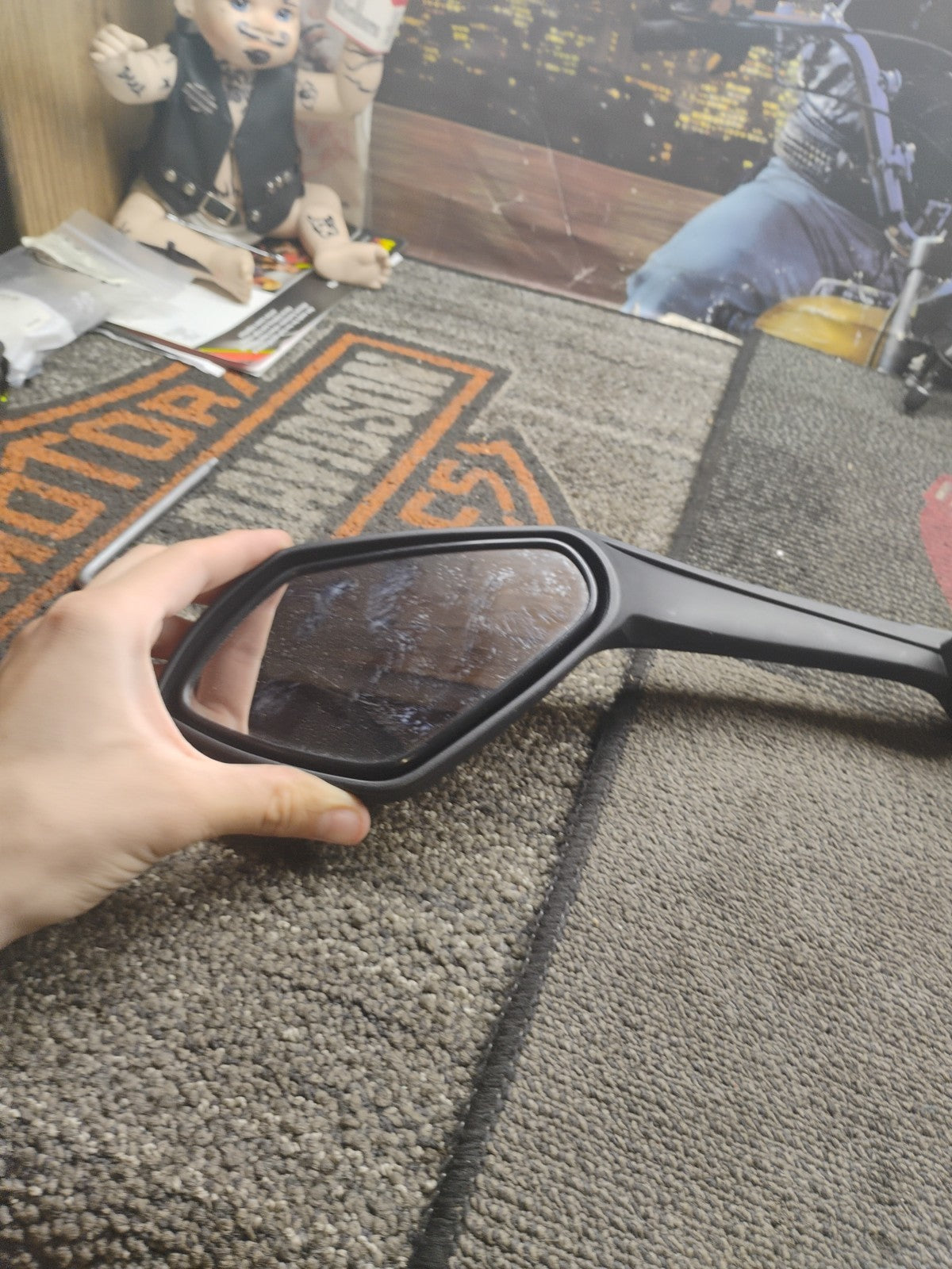 Triumph Street Triple R / RS Genuine Left Rear View Mirror Assy New OE T2068812