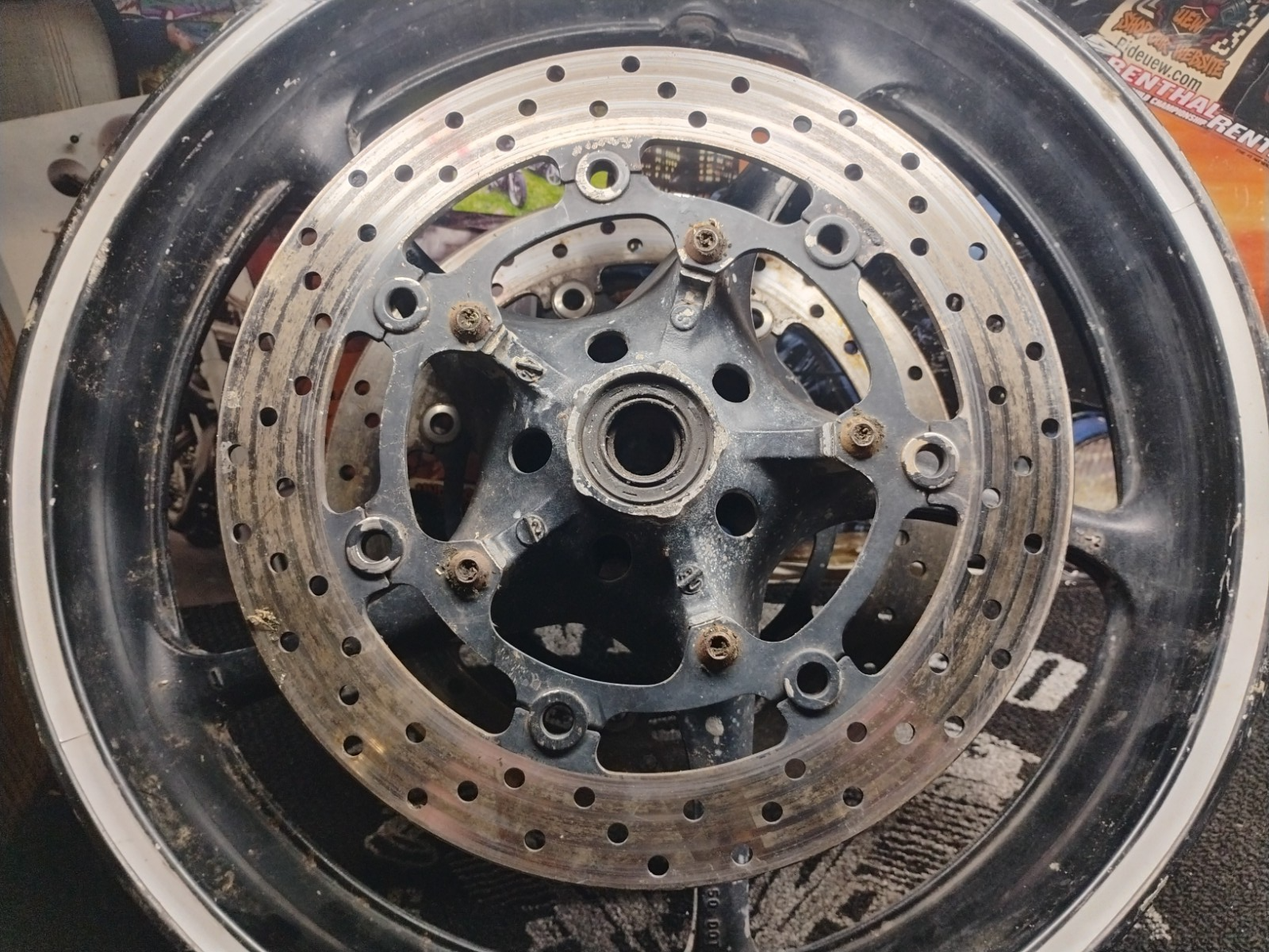 2014 Yamaha YZF-R6 Front Wheel Rim OEM Dual Disc
