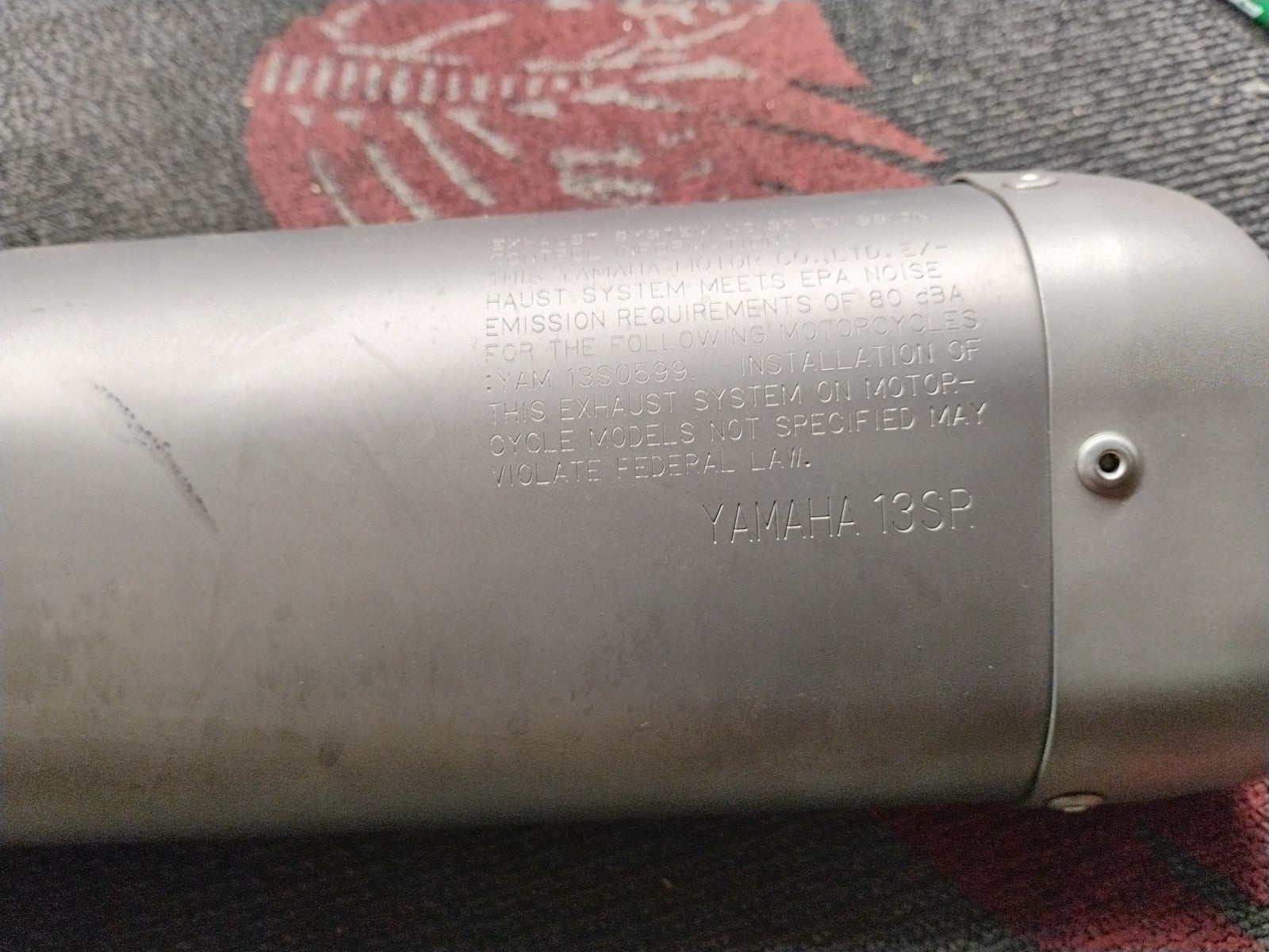 Yamaha YZFR6  R6  '10-'16 Exhaust Muffler Silencer 13S-14753-30-00