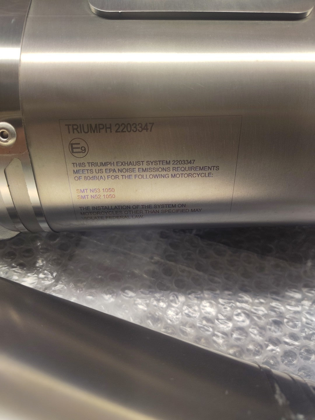 TRIUMPH SPEED TRIPLE RS ARROW EXHAUST SILENCERS
