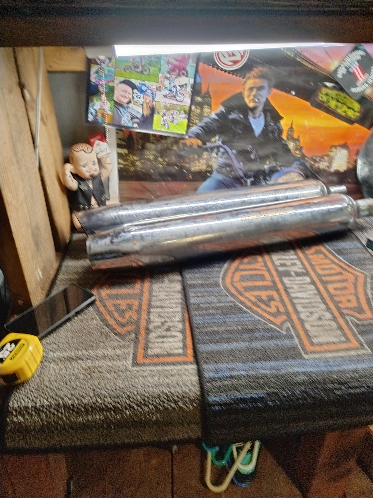 Harley Davidson FLHT Touring Exhaust Muffler 65546-98A CHROME EXHAUST PIPE 