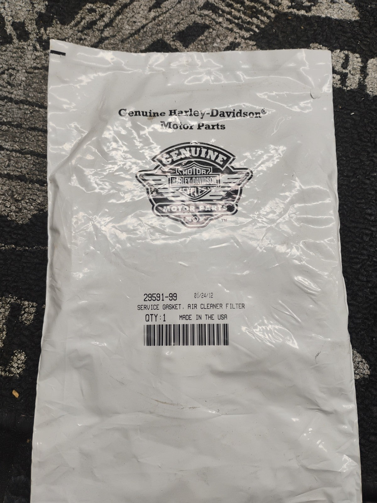 Harley-Davidson OEM Air Cleaner Filter Service Gasket 29591-99 NOS