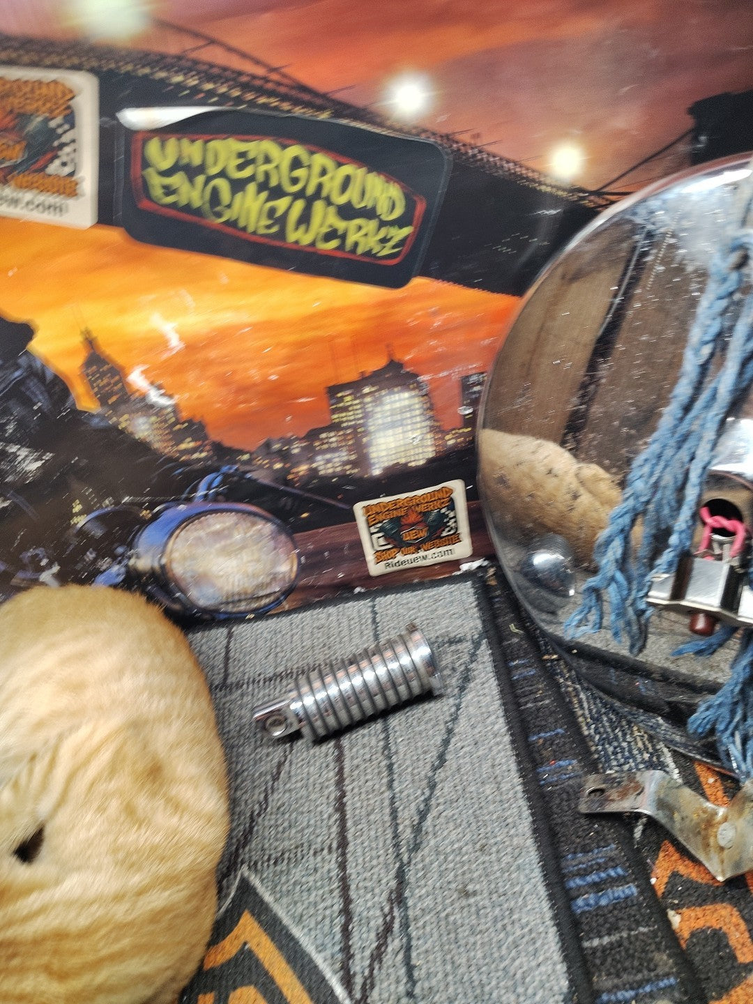 Chrome O-Ring Rubber Large Male-Mount Footpeg For Harley Davidson