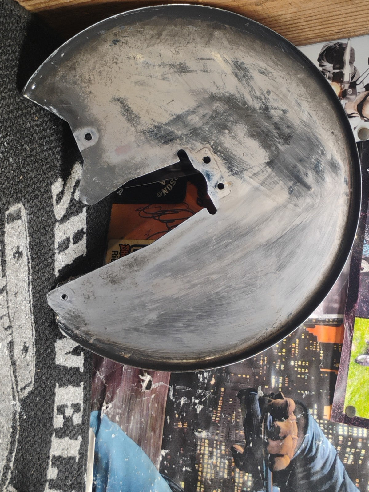 Brake Rotor Covers 11.5 Inch Gloss Chrome fits Harley Davidson FL Models