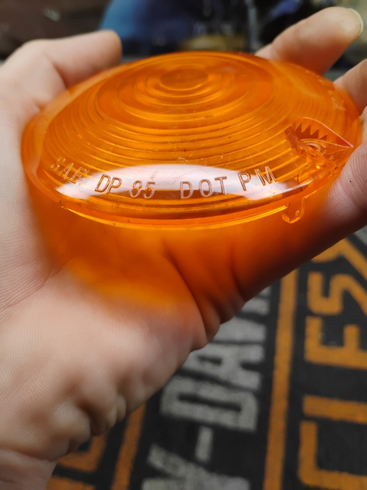 Harley Davidson Turn Signal Lense Amber HD 2 SAE DP 85 DOT PM 