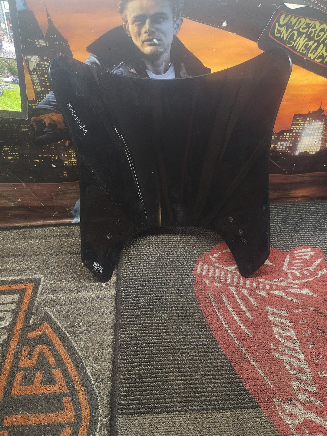 National Cycle Mohawk Windshield Kit for Harley and Hondas - Dk Smk - N2839-001