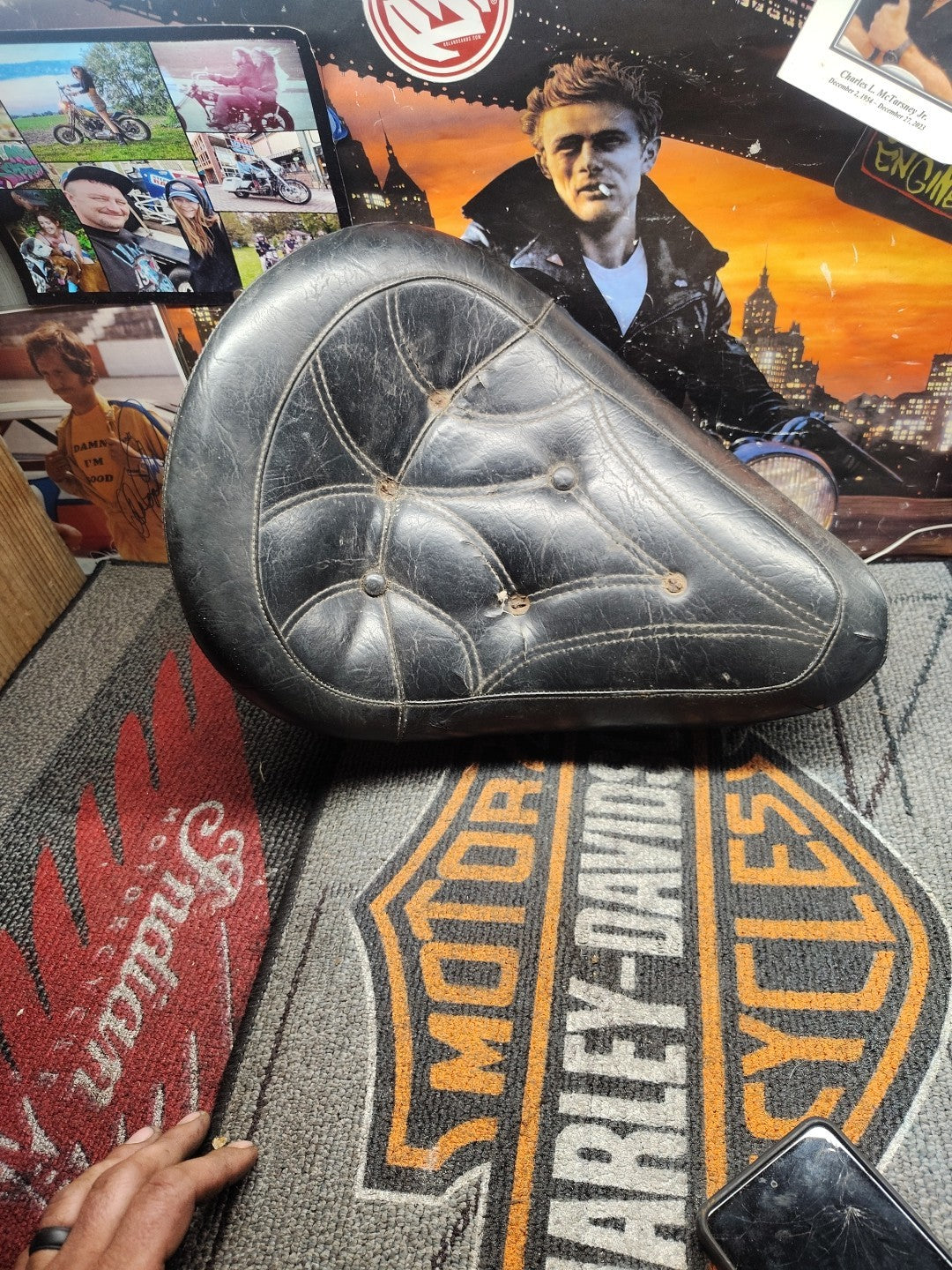 CG Chopper Solo Seat Harley Knucklehead Flathead Panhead Shovelhead Sportster