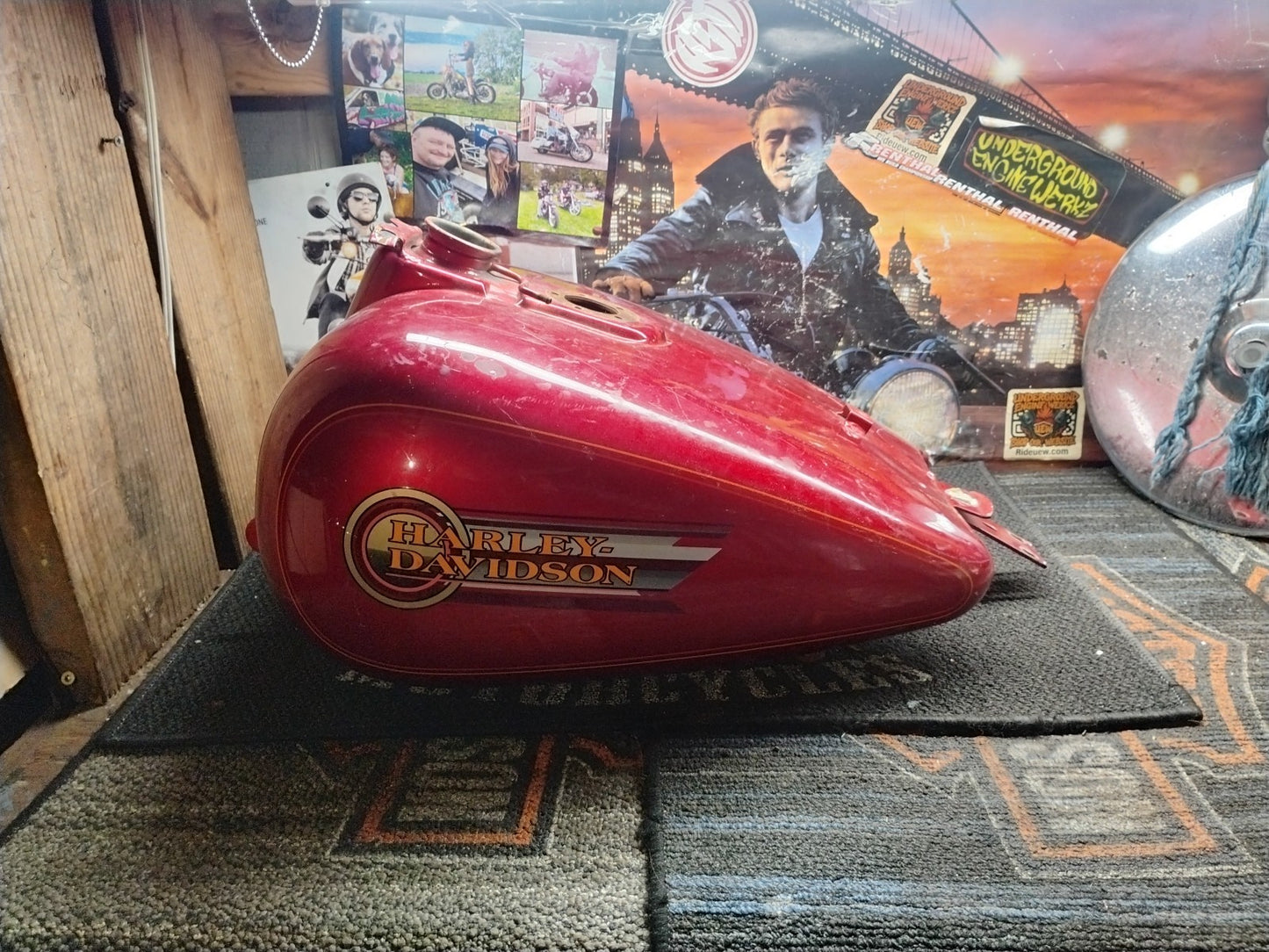 1994-1998 Harley-Davidson FLHTC Electra Glide Ultra Classic Fuel Tank Red OEM